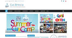 Desktop Screenshot of cusbrescia.it